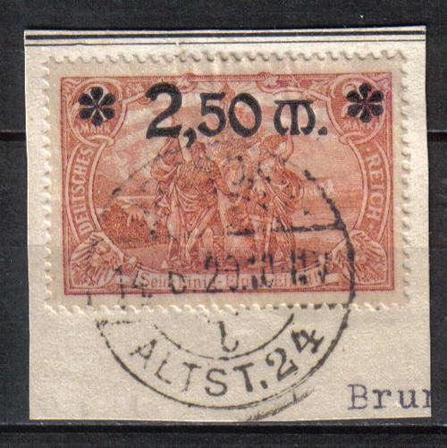 GERMAN REICH ISSUE 1920 ISSUE F.U. Mi#118 COLOUR NOT LISTED C/V R3,380.00 CHEAPEST LOOK SCAN