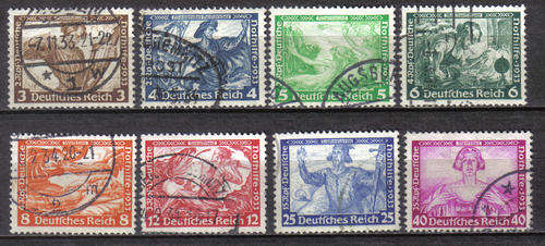 GERMANY REICH 1933 ISSUE SHORT SET SUPERB F.U. SOME DIFFICULT C/V R3,590.00 WOW!!