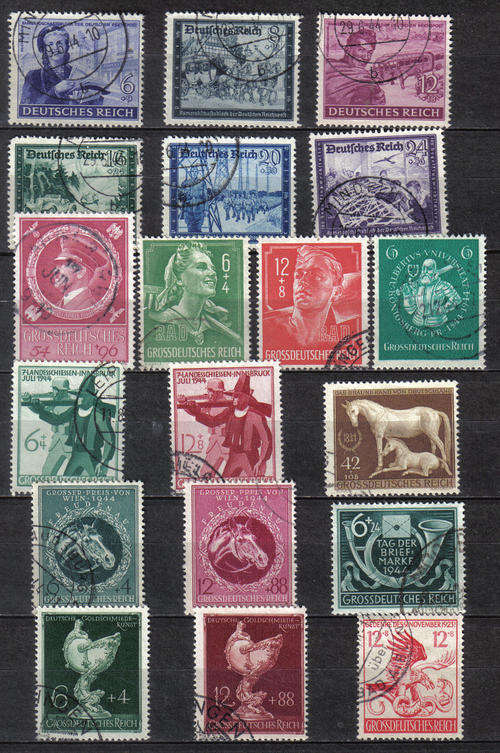GERMANY REICH 1944 ISSUES FULL SETS  F.U.  LOOK BELOW