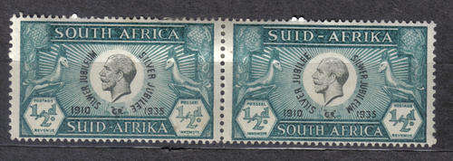 SOUTH AFRICA 1935 ISSUE SACC#64 F.U. SILVER JUBILEE VARIETY MINT* LOOK BELOW!!!