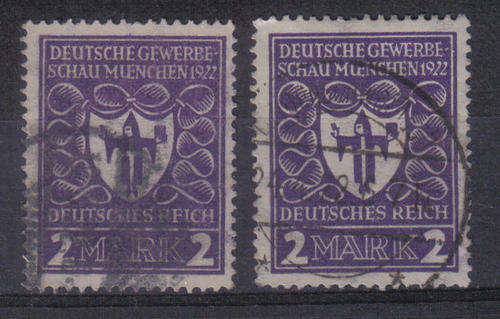 GERMANY REICH 1922 ISSUE Mi#200a/b FULL SET BOTH COLOURS F.U. C/V R2,910.00  LOOK SCAN