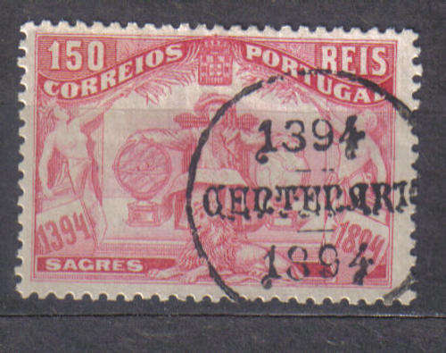 PORTUGAL 1894 CLASSIC ISSUE Mi#105 SUPERB F.U. SCARCE C/V R550.00 LOOK SCAN