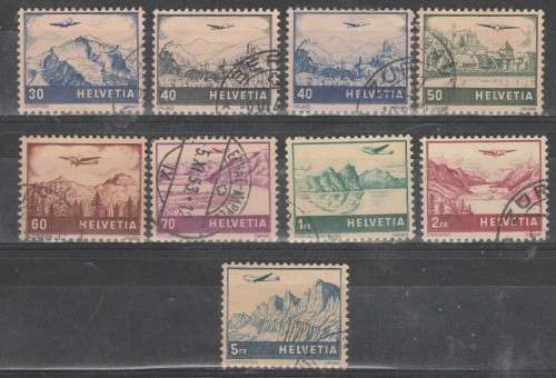 SWITZERLAND 1941 ISSUE Mi#387/94 FULL SET F.U. PLUS C/V R500.00 LOOK SCAN.