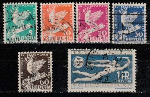 SWITZERLAND 1932 ISSUE Mi#250/55 FUL SET F.U. C/V R425.00 LOOK SCAN.