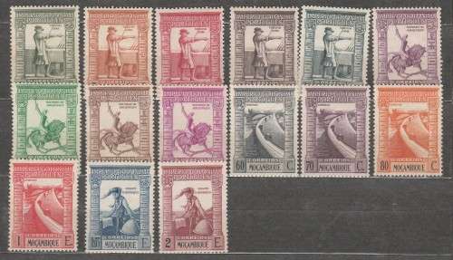 MOZAMBIQUE 1938 ISSUE Mi#297/311 SHORT SET MINT* LOOK SCAN