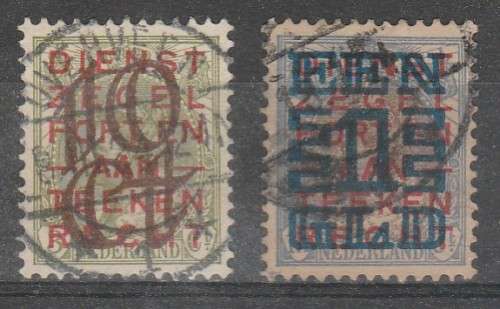 NETHERLAND 1923 ISSUE Mi#136/37 FULL SET F.U. C/V R800.00 LOOK SCAN