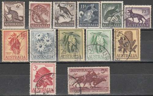 AUSTRALIA 1959 ISSUE SG#316/27 FULL SET F.U. LOOK SCAN