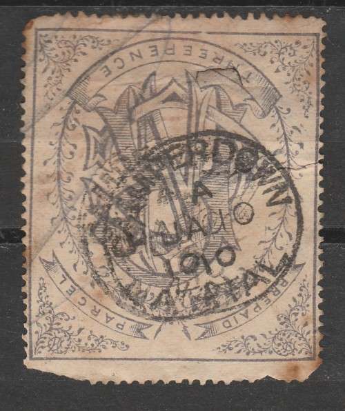 NATAL GOVERNMENT PRE PAID PARCEL STAMP F.U. LOOK SCAN