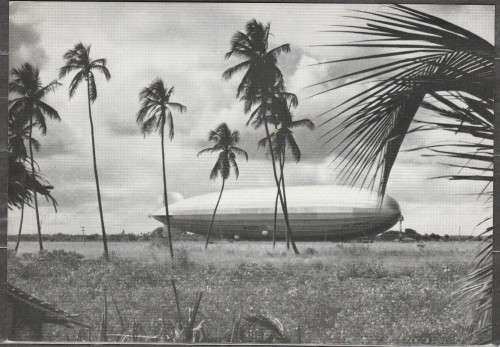 ZEPPELIN PICTURE CARD L127 ON ANCHOR IN PERNAMBUCO BRAZIL UNUSED.