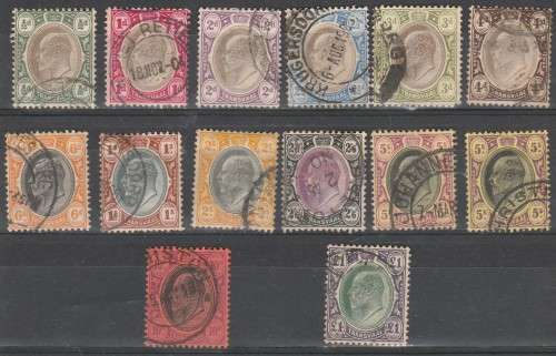 TRANSVAAL 1904 ISSUE FULL SET PLUS ALL F.U. C/V HIGH READ LOOK SCAN.