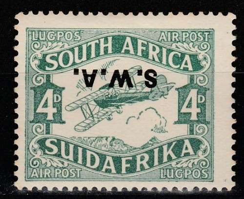 SOUTH WEST AFRICA 1930 ISSUE SACC#99g MINT* INVERTED SWA C/V R4,000.00+++ LOOK SCAN X2 LOOK SCAN