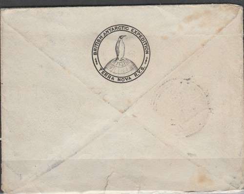 VICTORIA LAND SG#A3 FRANKED ON COVER USED AT "CAPE EVANS" WITH CACHETS VERY RARE/SCARCE READ LOOK