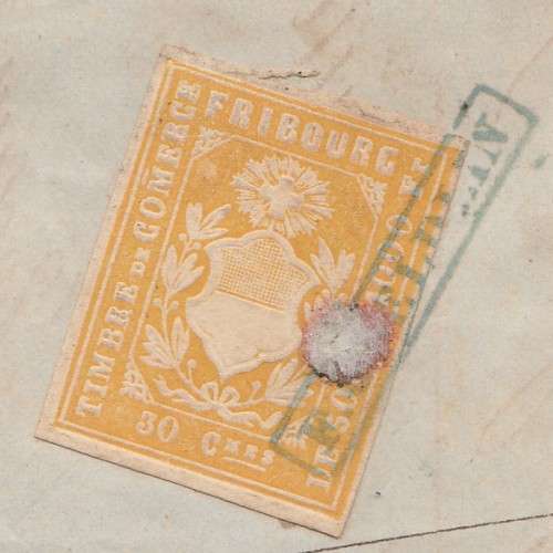 SWITZERLAND 1869 CHEQUE USED WITH REVENUE FRANKED RARE LOOK SCAN X 3