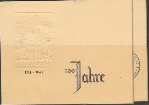 GERMAN ALLIED OCCUPATION 1948 F.D. FOLDER  FULL SET F.U. DIFFICULT C/VR1,200.00 LOOK SCAN X 2