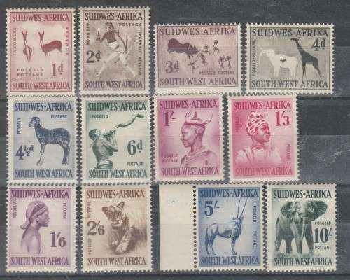 SOUTH WEST AFRICA 1954 ISSUE SACC#182/93 FULL SET MINT** C/VR1,070.00 LOOK SCAN