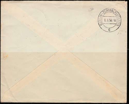 GERMAN REICH 1936 F.D.C. Mi#624/31 FULL SET FLOWN BY HINDENBURG ZEPPELIN C/VR8,250.00 LOOK SCAN X 2