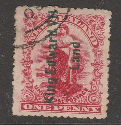 ANTARCTIC EXPEDITIONS 1908 KING EDWARD VII ISLAND SG#A1 F.U. SCARCE C/V880.00 +++ LOOK SCAN X 2