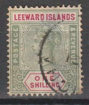 LEEWARD ISLANDS 1890 ISSUE SG#7 F.U. C/V R1,300.00 LOOK SCAN X 2
