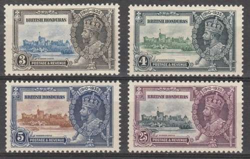 BRITISH HONDURAS 1935 ISSUE SG#143/46 FULL SET MINT* LOOK SCAN X 2