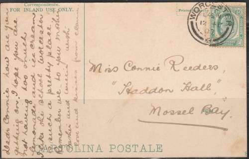 PICTURE POST CARD F.U. HARTEBEEST RIVER WORCESTER CAPE LOOK SCAN X 2