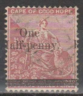 CAPE OF GOOD HOPE 1882 SACC#42 F.U. WITH VARIETY C/VR???? LOOK SCAN X 2
