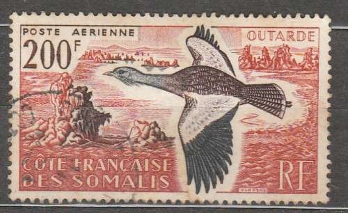 FRANCE SOMALI 1960 AIRMAIL F.U. C/VR290.00  LOOK SCAN X 2