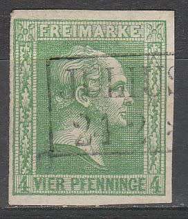 PRUSSIA 1858 ISSUE Mi#9a F.U. AND SIGNED LOOK SCAN X 2
