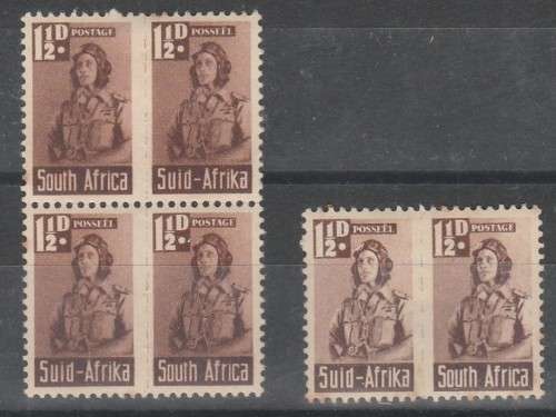 SOUTH AFRICA BLOCK  SACC#97 MINT*  WITH VARIETY  READ BELOW.LOOK SCAN X 4