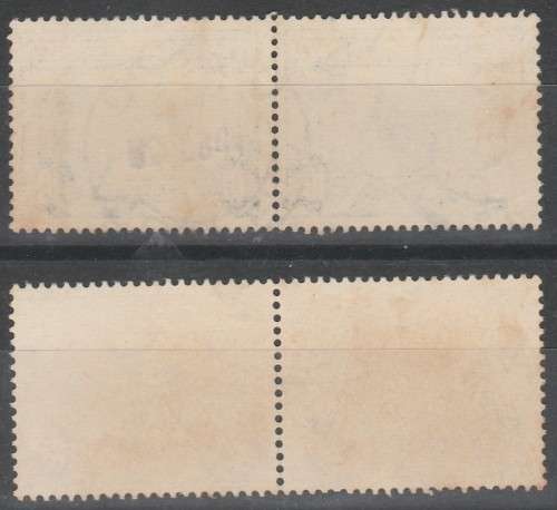 SOUTH AFRICA SACC#63 & 63b PAIRS F.U.  DIFFERENT COLOURS LOOK SCAN X2