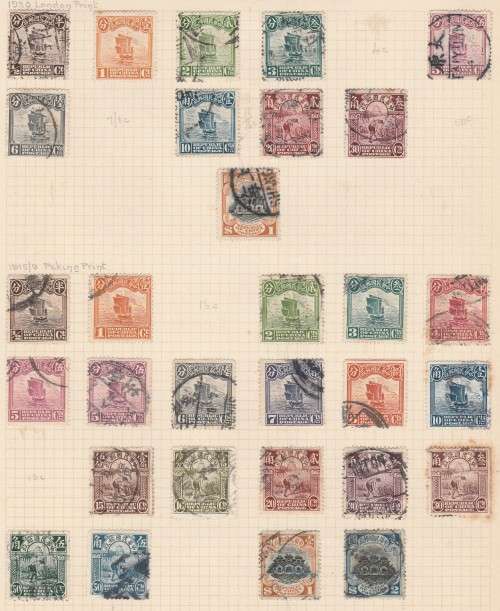 CHINA SELECTION ON ALBUM PAGE F.U. LOOK SCAN