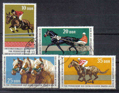 Germany DDR 1974 ISSUE F.U. HORSES