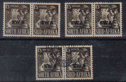 SOUTH WEST AFRICA HARD TO FIND PAIRS SACC#158 MINT + USED WOW!!