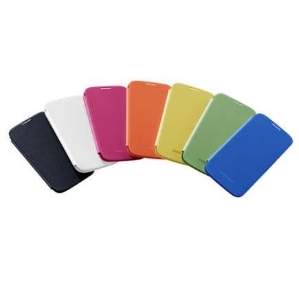 Flip case for Samsung Galaxy S4 (Pink and White) + OTG cable or Screen protector