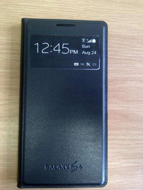 S View case for Samsung Galaxy S4 I9500 - Black