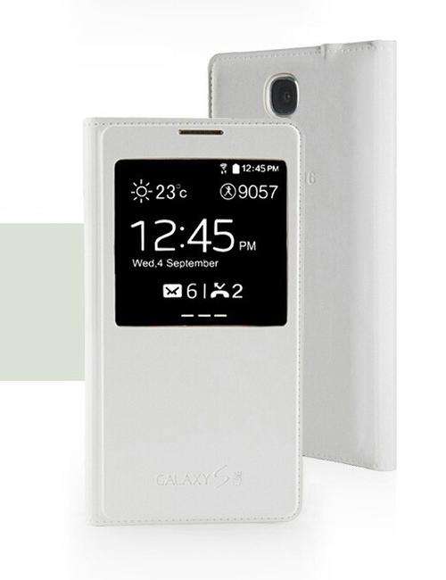 S View case for Samsung Galaxy S5 I9600 - White