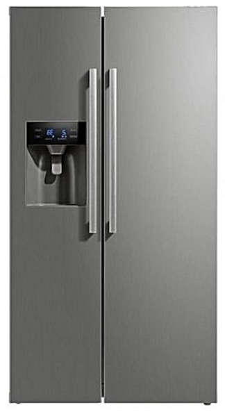 MIDEA 522L Side by Side Fridge/Freezer - Stainless Steel - World's No. 1 Refrigerator Exporter
