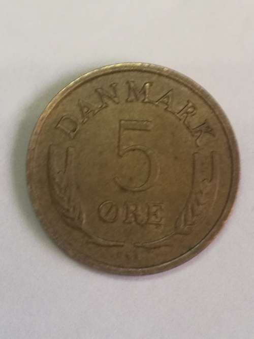 1967 5 ORE DANMARK RARE