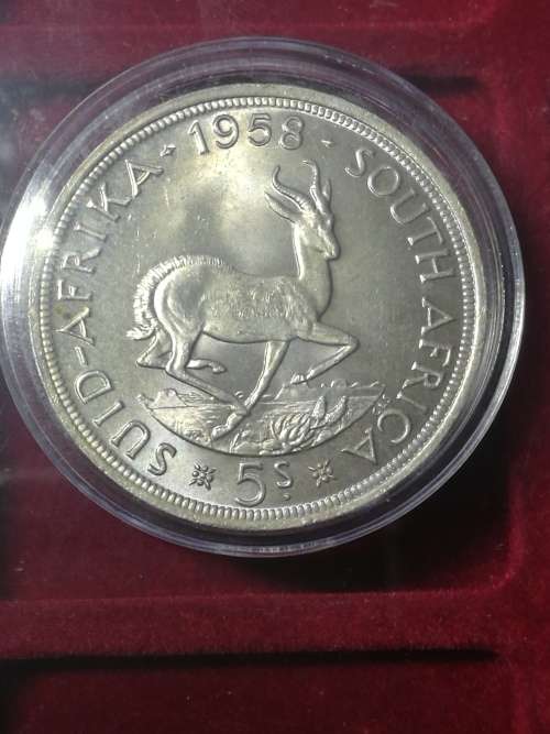 1958 CROWN SOUTH AFRICA IN PROOFLIKE CONDITION SEE DESCRIPTION