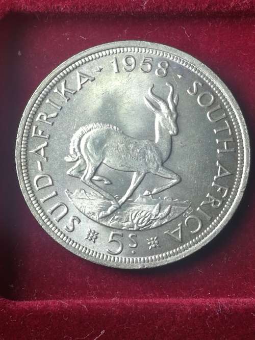 1958 CROWN SOUTH AFRICA IN PROOFLIKE CONDITION SEE DESCRIPTION