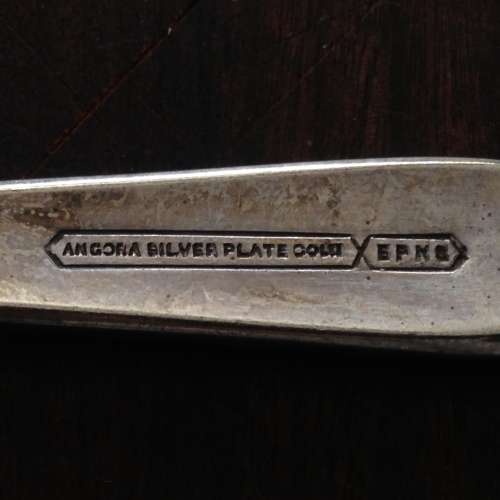 VINTAGE ANGORA CAKE FORKS AND SPOONS SET - EPNS