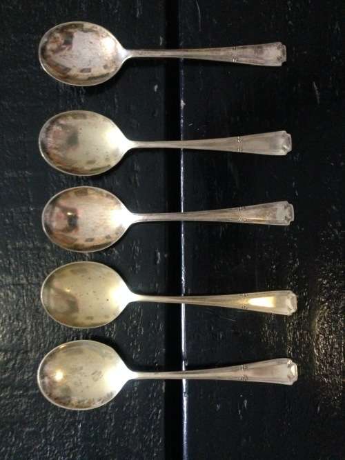 VINTAGE EPNS CAKE FORKS AND SPOONS