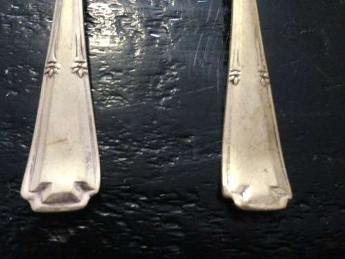 VINTAGE EPNS CAKE FORKS AND SPOONS