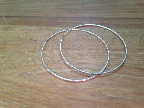 2 Pairs Of New Silver Hoop Earrings - Bid Per Pair!