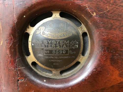 Antique Dictograph - Masterstation Systems