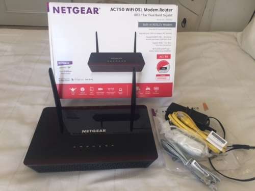 Netgear D6000 AC750 Dual-Band Wi-Fi DSL Modem Router
