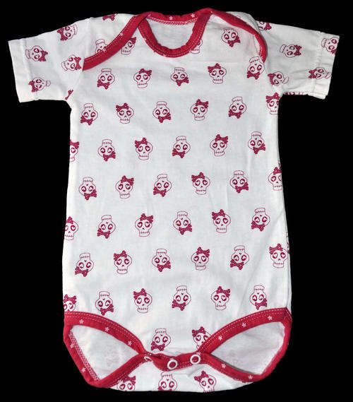 Baby Body Vest Skull Design (Size:6/12 months)