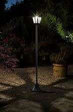 Solar Garden/pathway/Driveway pole light 0.1w x 9leds (1.7m) by Radiant