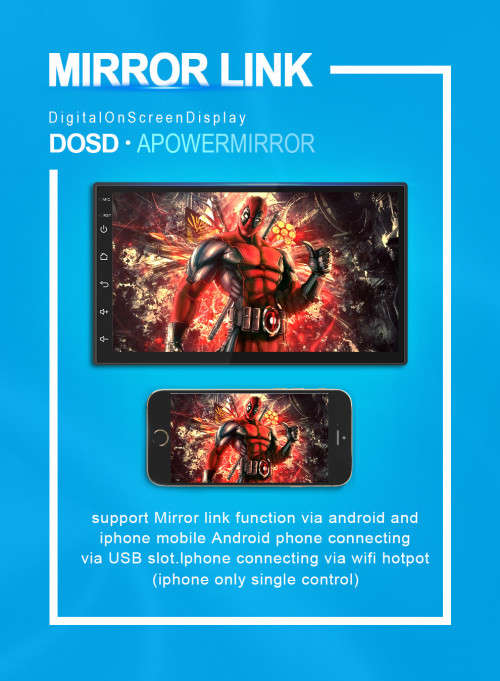 7200C 2 Din Android 8.1 GPS Navigation Car Radio Car Stereo 7" Wifi Bluetooth Universal Car