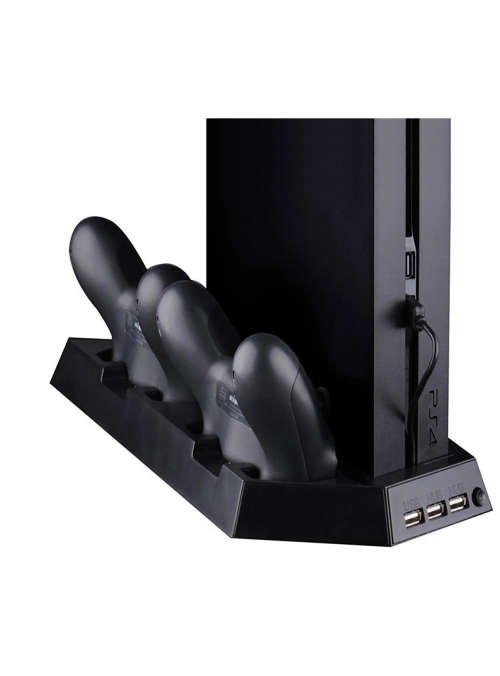 Pro Gamer PS4 Pro Controller Charging Station Stand with Cooling Fan