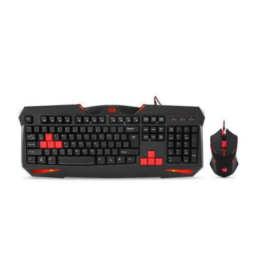 USED Redragon 2in1 Vajra Keyboard and Centrophorus Mouse PC Gaming Bundle